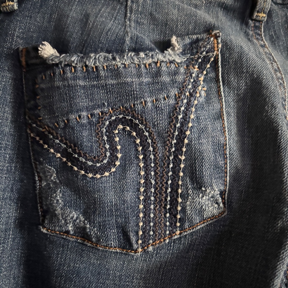 Citizens of Humanity Faye Low Rise Flare Jeans 28 Original Length Made in USA - Picture 6 of 13